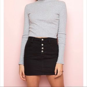 Brandy Melville black jean skirt